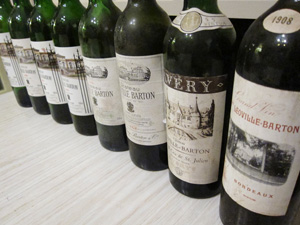 Leoville Barton Bottles angled 1908